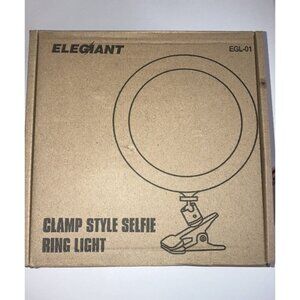 ELEGIANT CLAMP STYLE SELFIE RING LIGHT NEW IN BOX